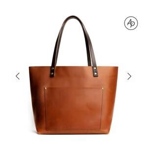 BRAND NEW ‘ALMOST PERFECT' LEATHER TOTE BAG IN HONEY